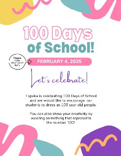 100 Days of School Flyer